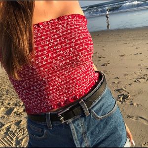 Brandy Melville red tube top